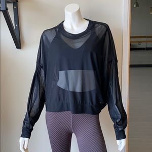 Sheer Alo cover long sleeve top